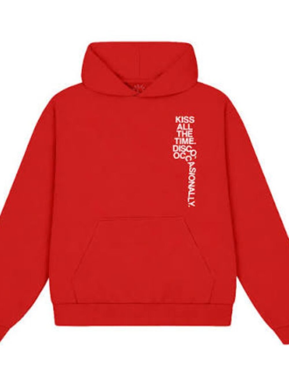 Harry Styles Kiss All The Time, Disco Occasionally Red Tracklist Hoodie (M)